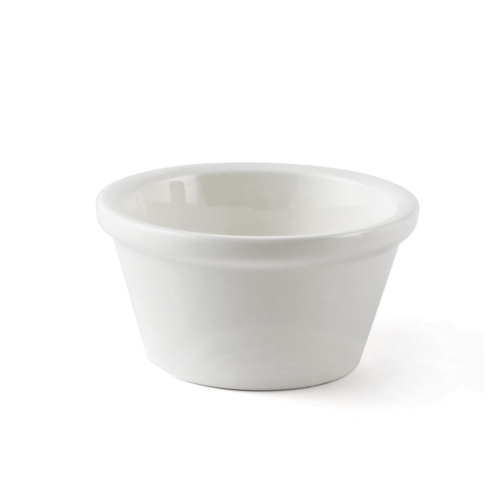 B2B Ivory Porcelain Plain Thick Ramekin 7 cm