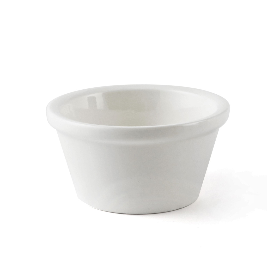 B2B Ivory Porcelain Plain Thick Ramekin 8.5 cm