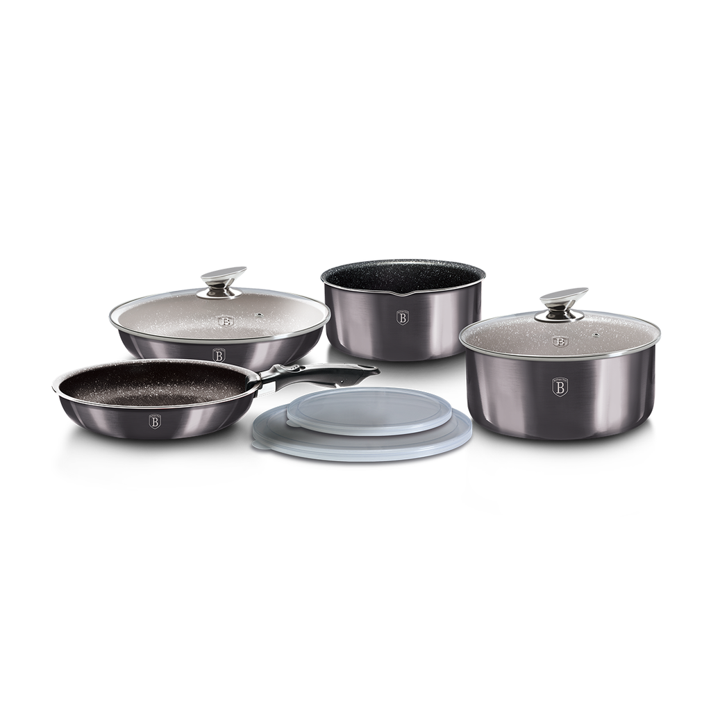 Berlinger Haus 9 Pieces Cookware Set Metallic Line Carbon Pro Collection / BH/6918
