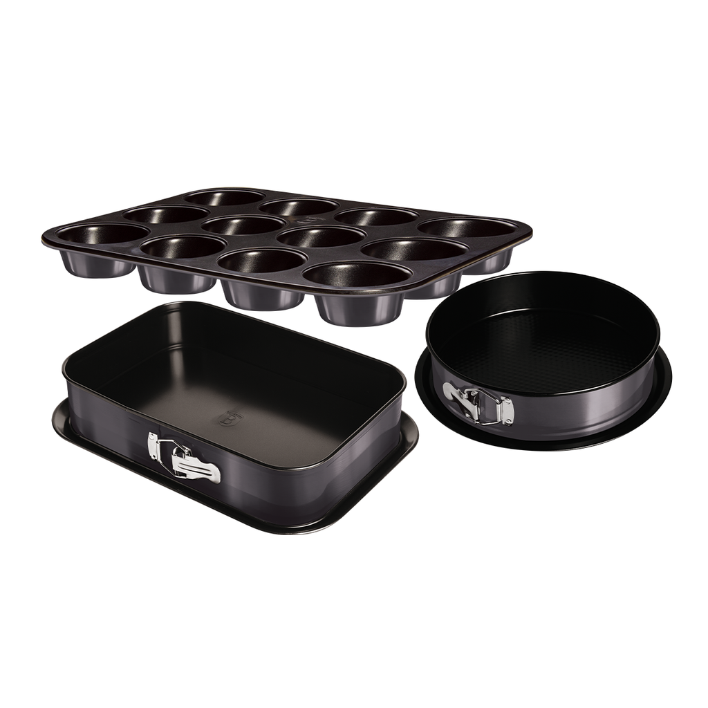 Berlinger Haus 3 Pieces Springform Set with Muffin Pan Carbon Pro Collection / BH/7637