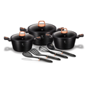 Berlinger Haus 10 Pieces Cookware & Tools Set Black Rose Collection / BH/6154