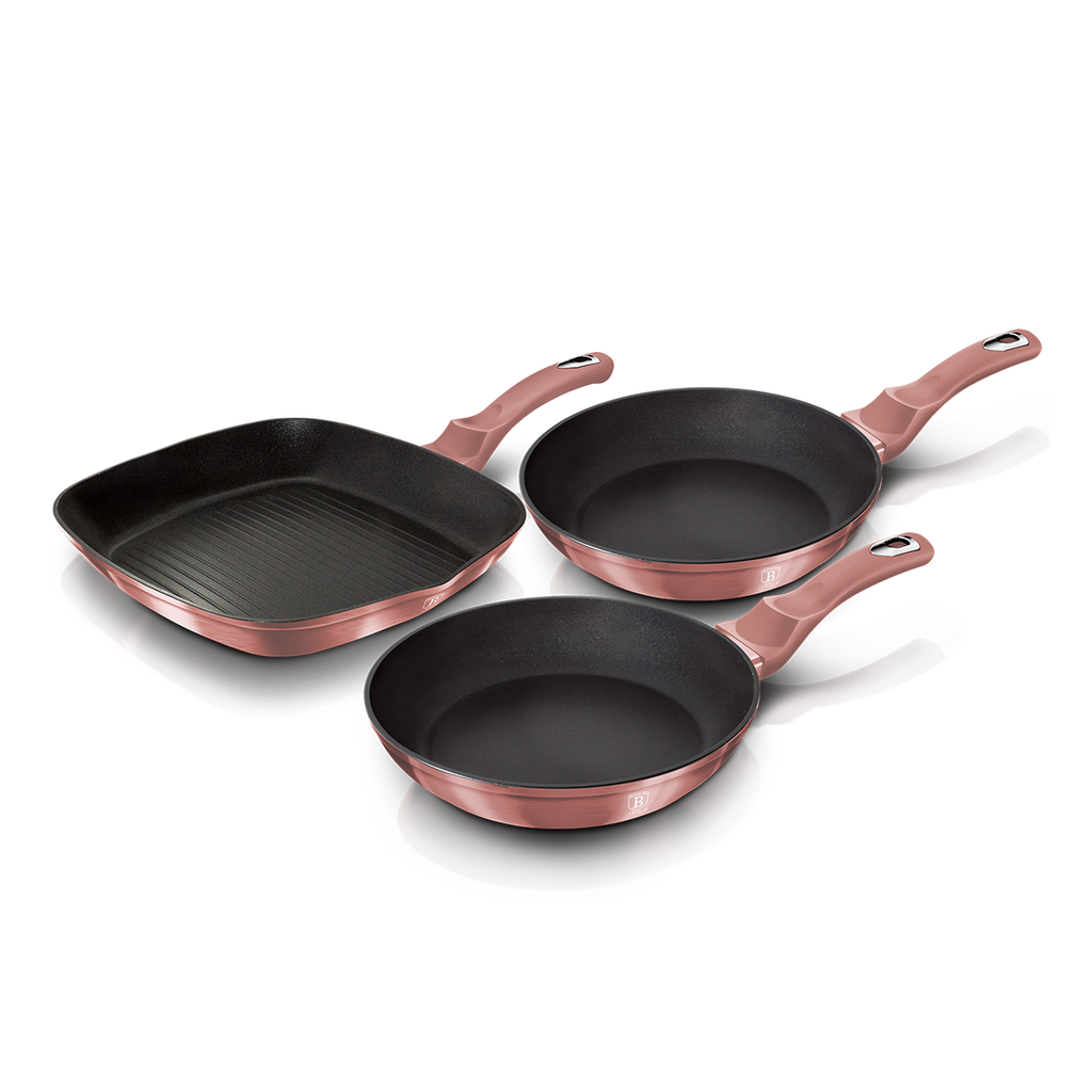 Berlinger Haus 3 Pieces Frypan Set I-Rose Collection / BH/6041F