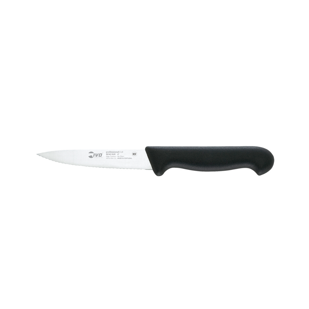 IVO Paring Knife Serrated 10 cm - Black / 720132 55142.10