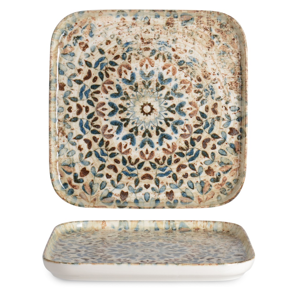 Rinart Square Plate 28 cm x 28 cm / VRN28KR-Azte