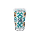Vague Moroccan Geometric Garden 6 Pcs Tea Glass Set 120 ml