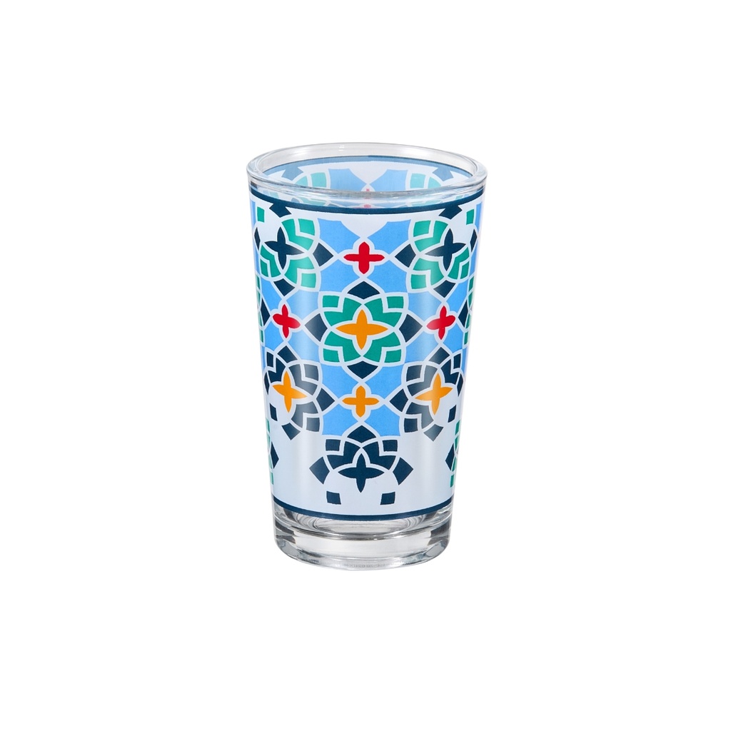 Vague Moroccan Classic Green Lattice 6 Pcs Tea Glass Set 120 ml