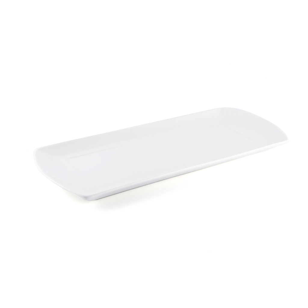 Porceletta Ivory Porcelain Rectangular Serving Plate 40 cm / 16"