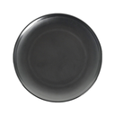 Vague Black Melamine Round Meat Plate 8"