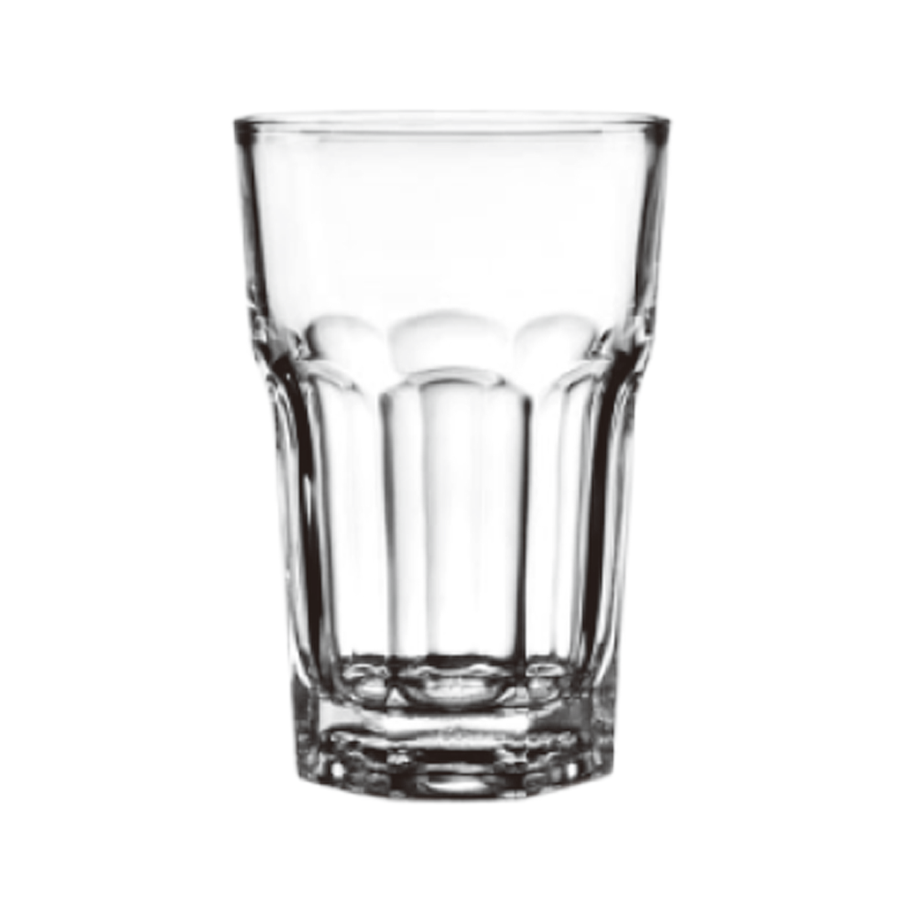 LXY5006 / Glass Octagon Drinking Cup 315 ml