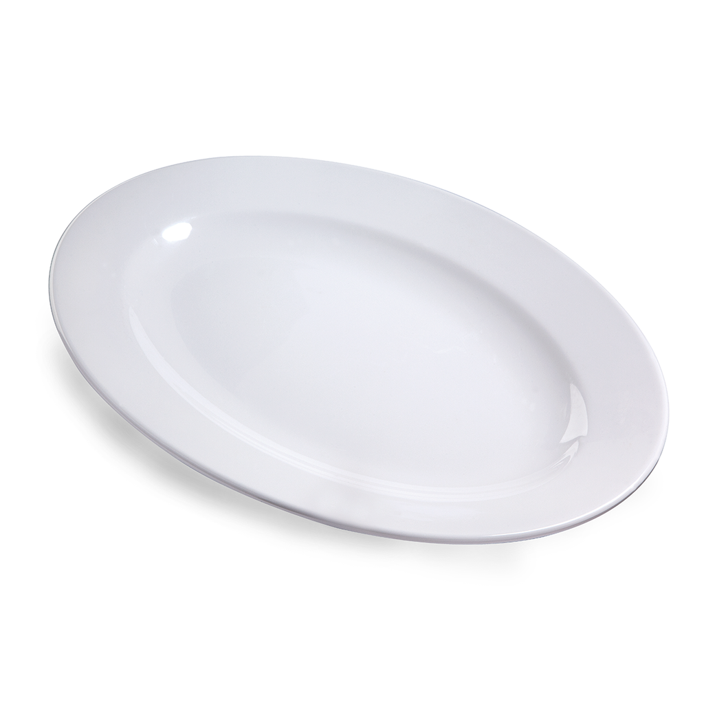 Vague Melamine Oval Plate 16"