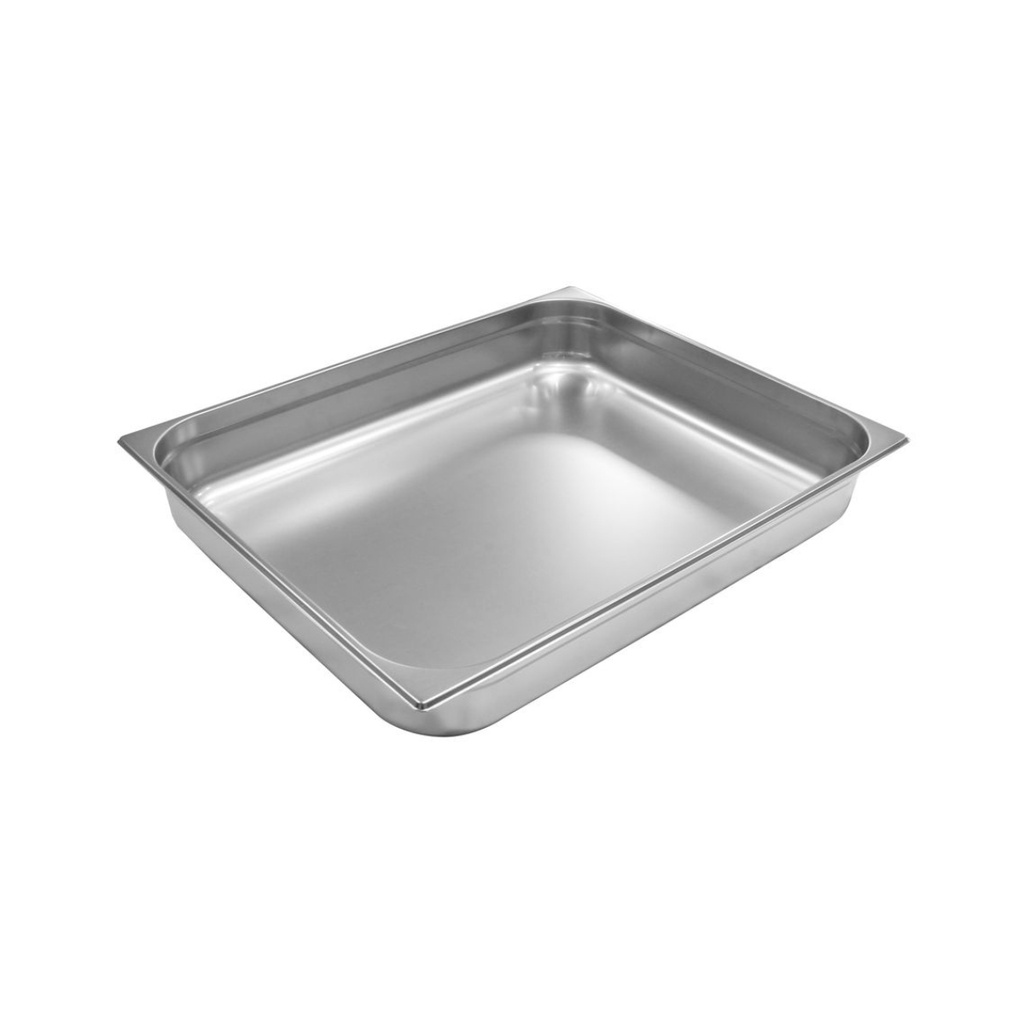 Vague Stainless Steel Gastronorm Pan GN 2/1 - 100 mm