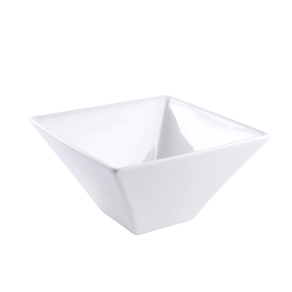Porceletta Ivory Porcelain Square Bowl 17.5 cm
