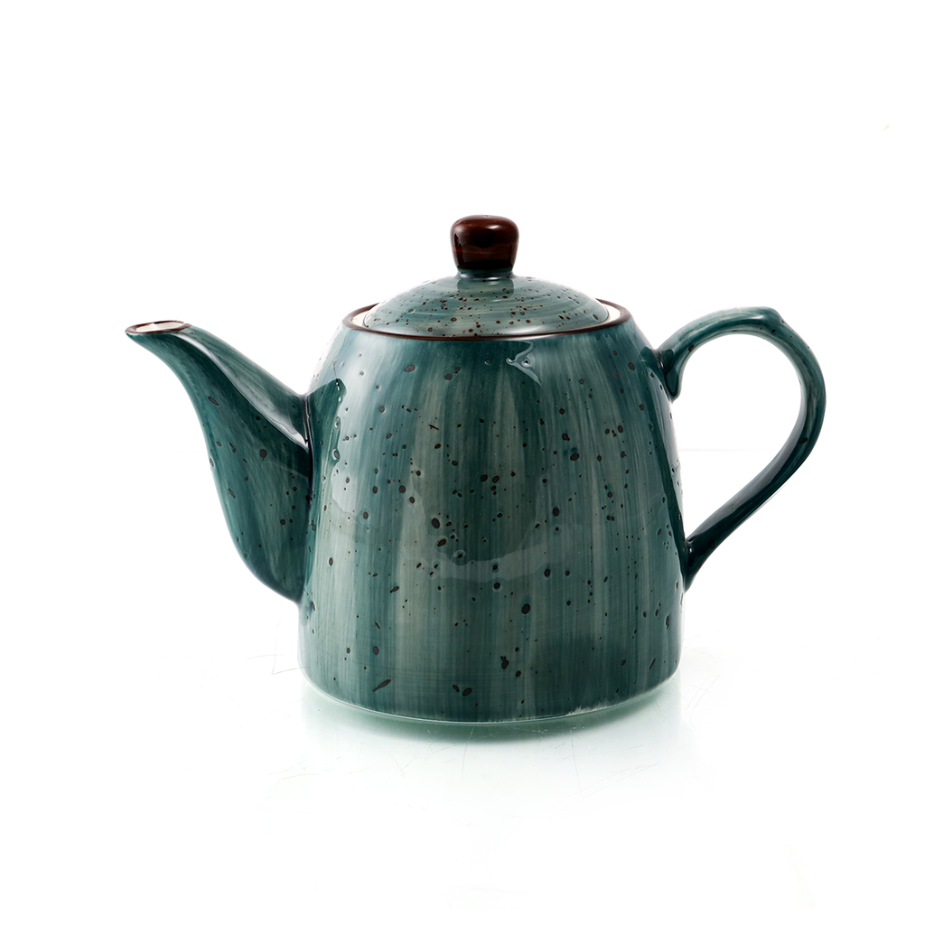 Porceletta Green Color Glazed Porcelain Coffee Pot 700 ml