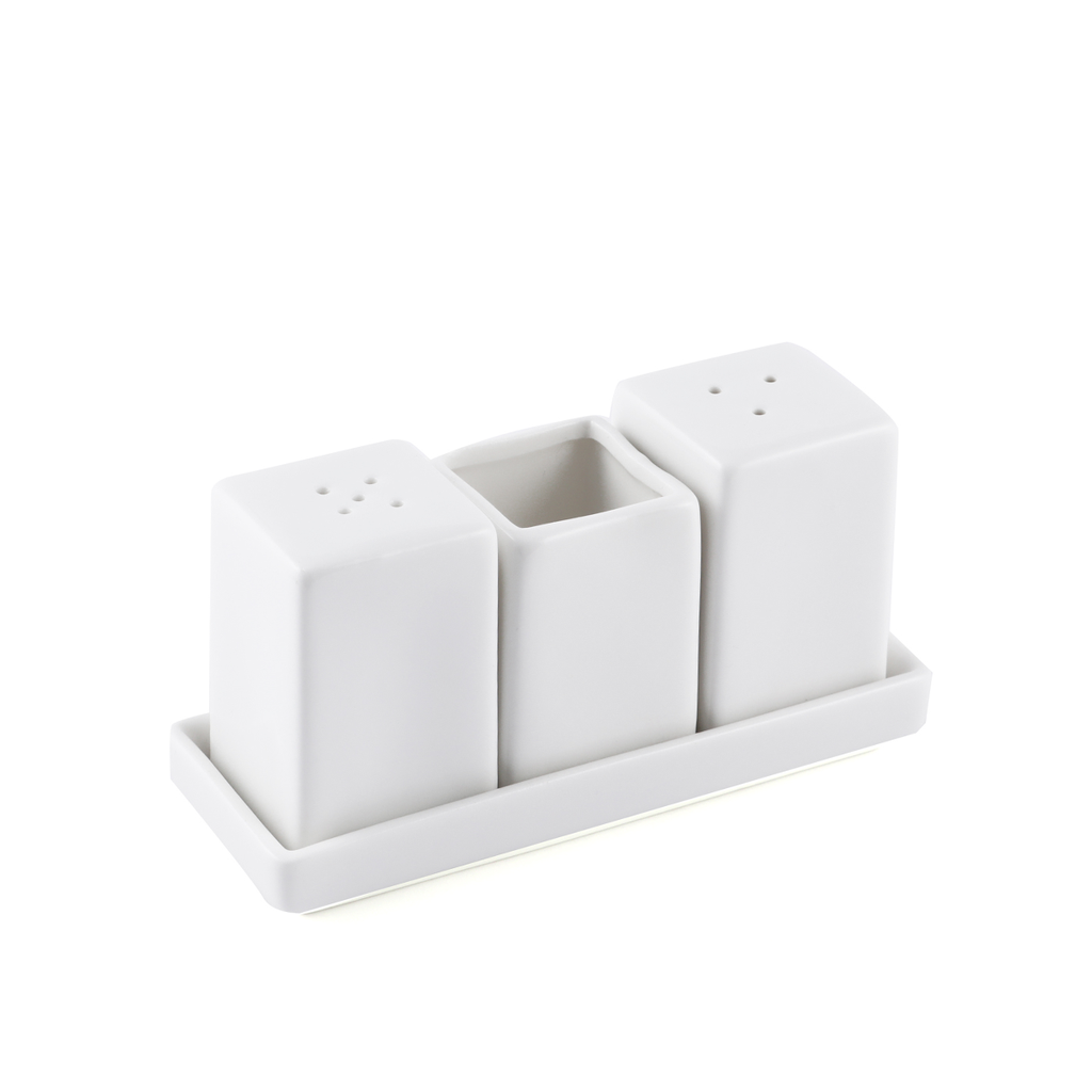 Porceletta Ivory Porcelain Salt & Pepper