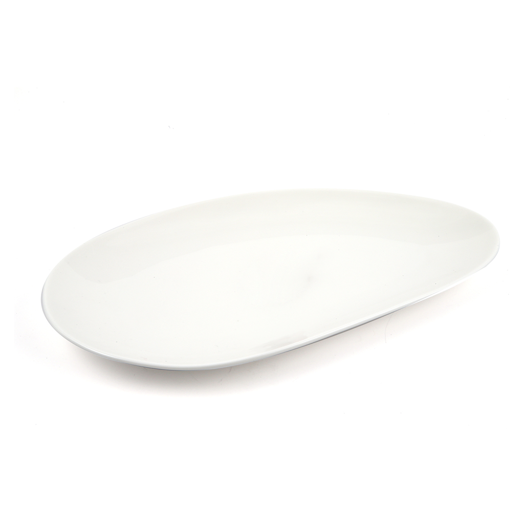 Porceletta Ivory Porcelain Medium Oval platter 16x30.5 cm