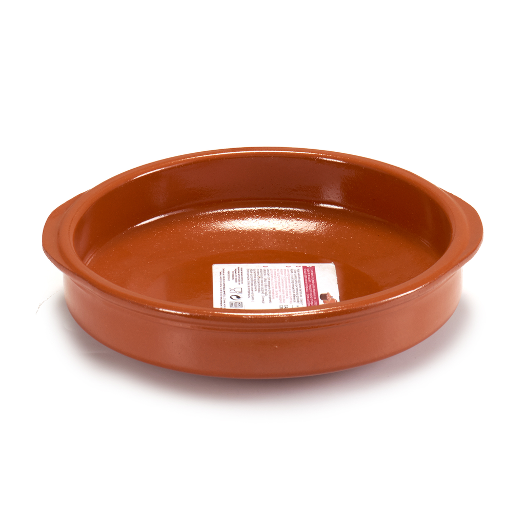 Arte Regal Brown Clay Round Deep Plate with Handle 24 cm / 99504
