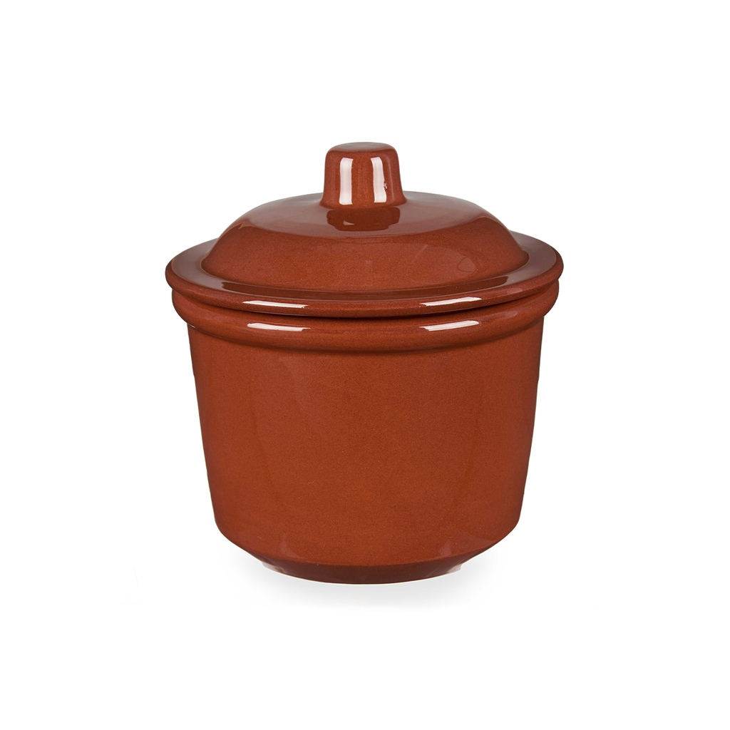 La Dehesa Clay Small Round Jar 450 ml Brown