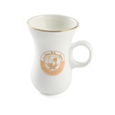 Porceletta Ivory Porcelain Belly Tea Cup Set of 6