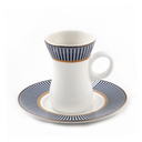 Porceletta Ivory Porcelain Belly Tea Cup & saucer Set