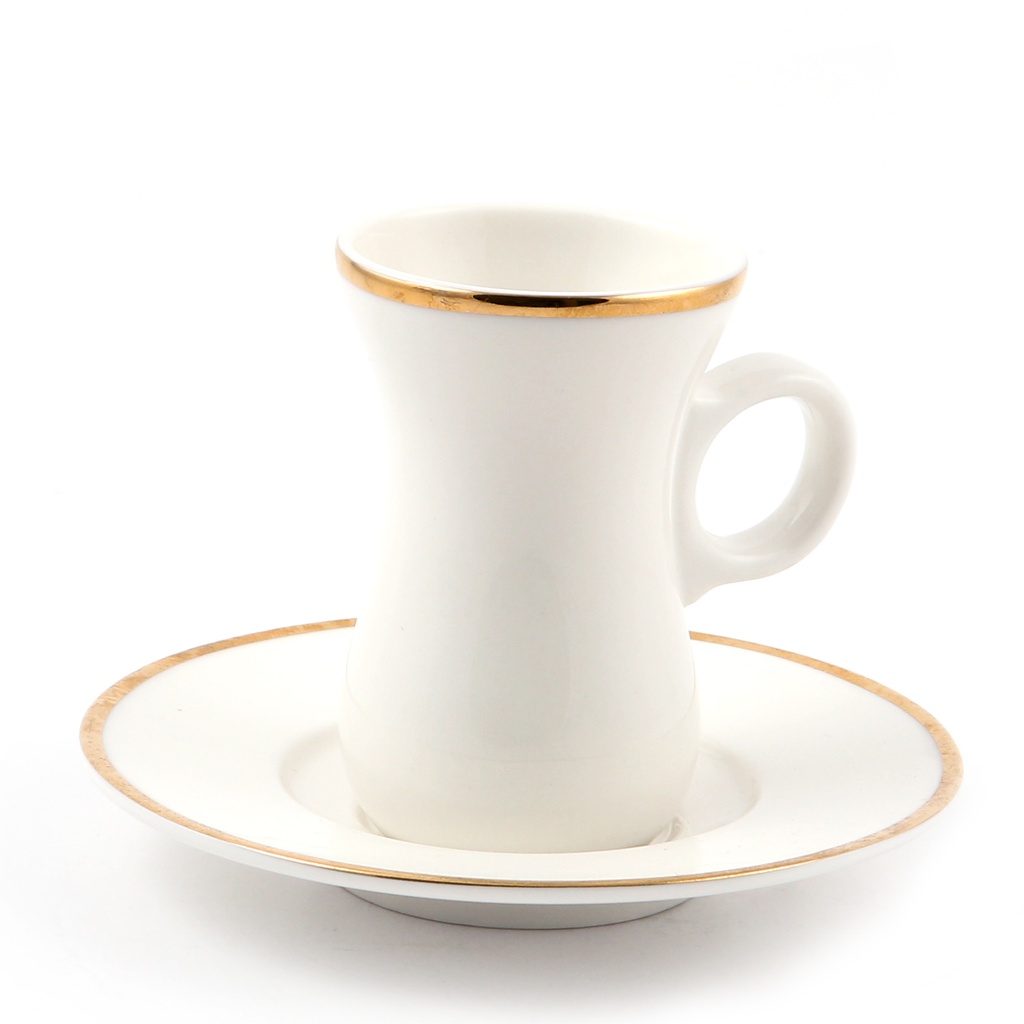 Porceletta Ivory Porcelain Coffee Cup & Saucer 80 ml