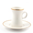 Porceletta Ivory Porcelain Coffee Cup & Saucer 80 ml