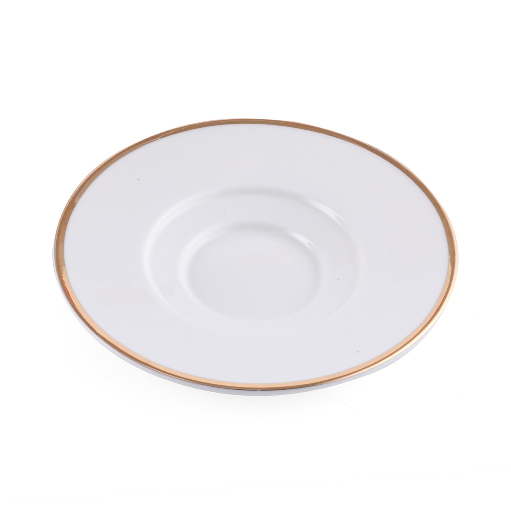 Porceletta Ivory Porcelain Saucer Set PVC of 6