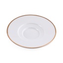 Porceletta Ivory Porcelain Saucer Set PVC of 6