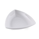 Porceletta Ivory Porcelain Rectangular Mezza Bowl 10 cm