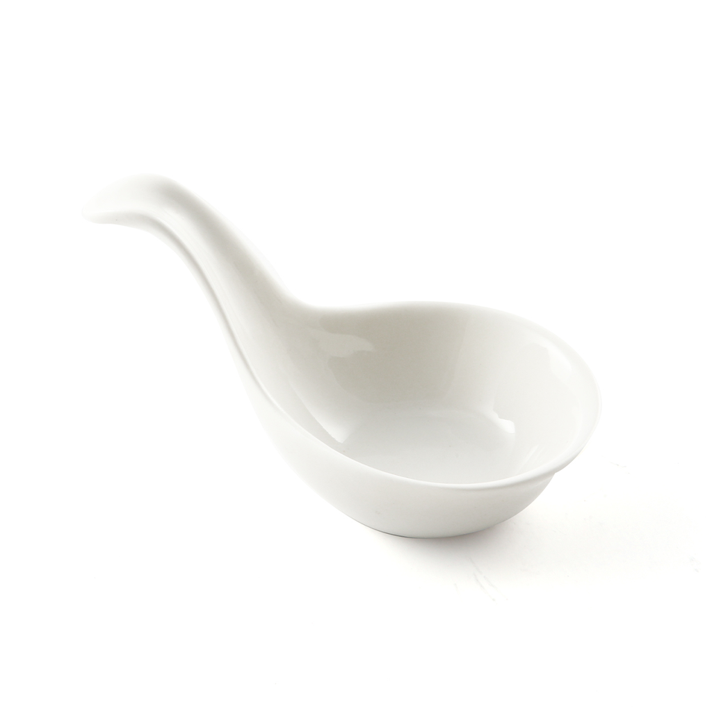 Porceletta Ivory Porcelain Spoon Shape Dish 6 cm