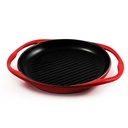 Porceletta Ivory Porcelain Baking Round Dish with handle