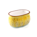 Porceletta Yellow Color Glazed Porcelain Sugar Pot 4"