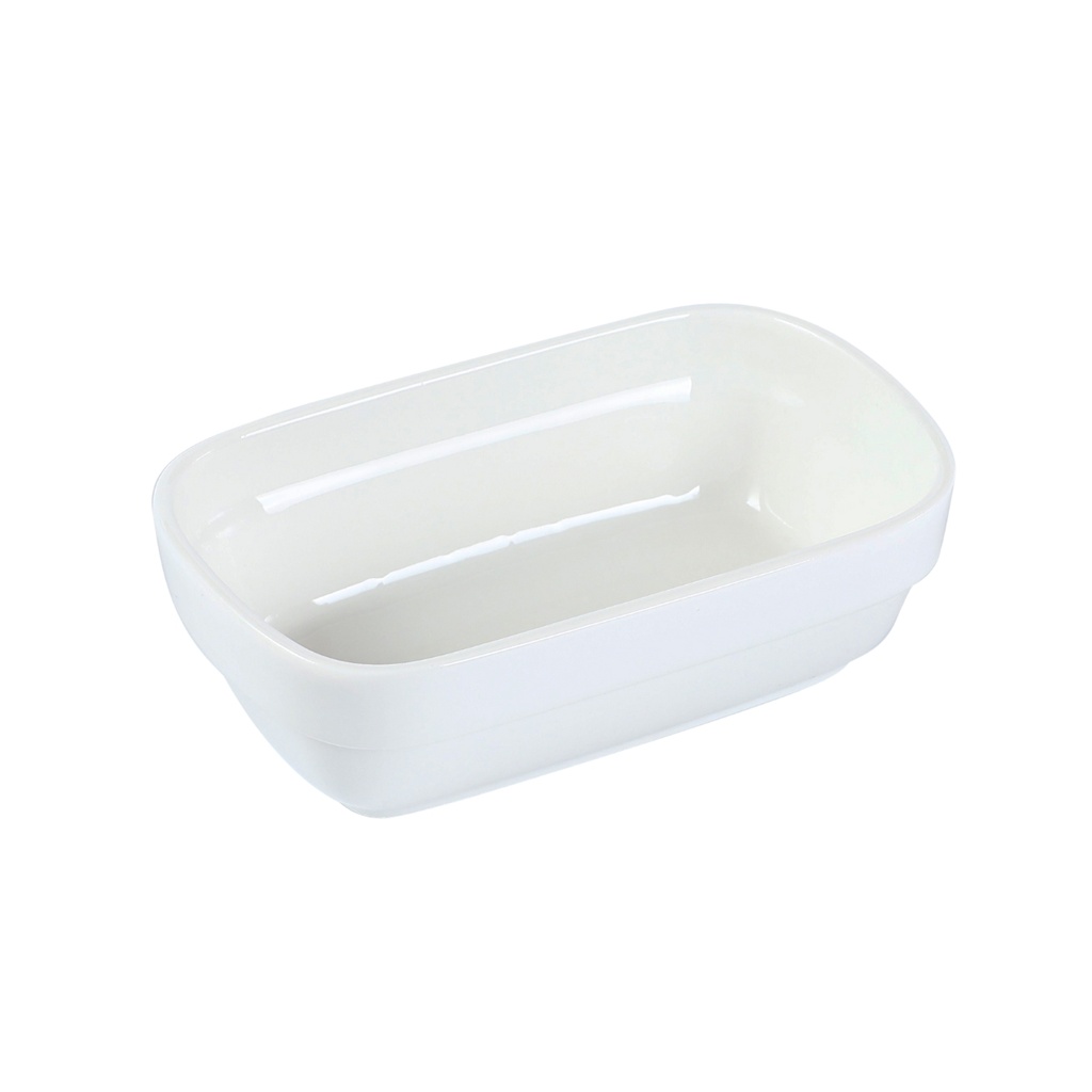 Porceletta H.P Ivory Porcelain Rectangular Dish 15.5 x 9.3 x 5 cm