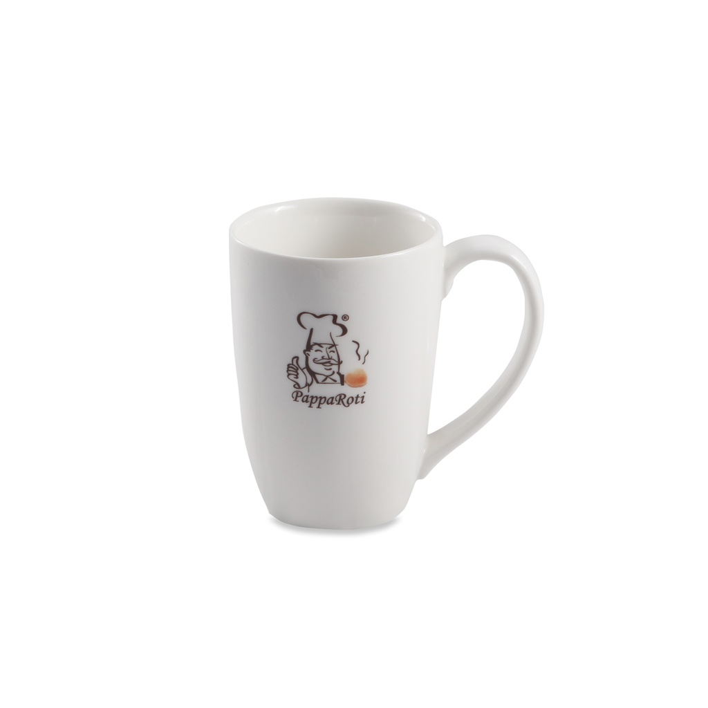 Porceletta Ivory Porcelain Papparoti Mug 280 ml two Logo