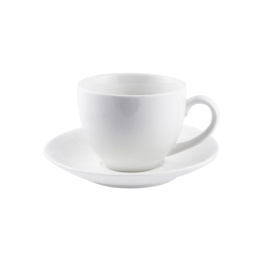 Porceletta Ivory Porcelain Cappuccino Cup & Saucer 230 ml