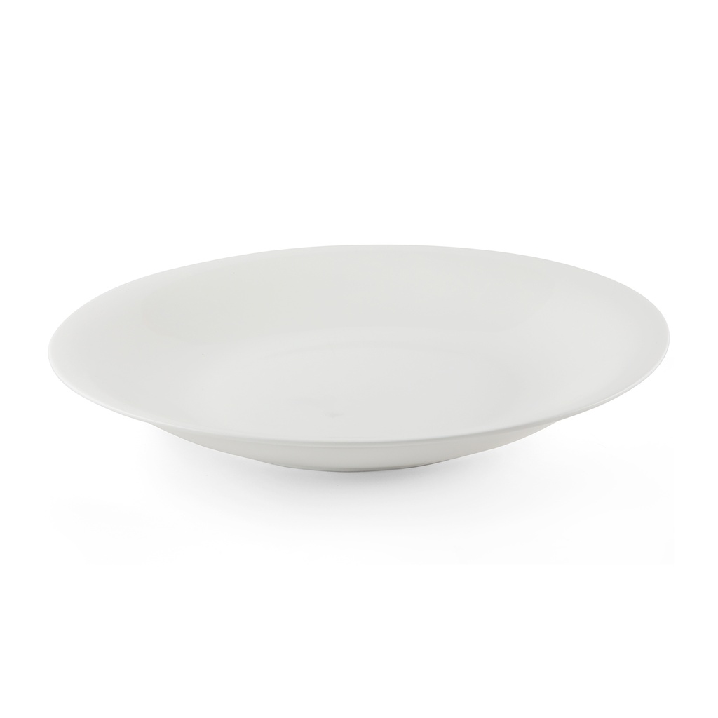 Porceletta Ivory Porcelain Ouzi Round Plate 12"