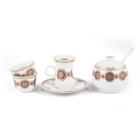 Porceletta Ivory Porcelain 27 Pieces Tea & Coffee Serving Set