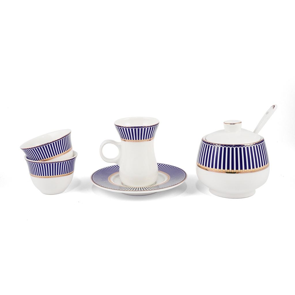 Porceletta Ivory Porcelain 27 Pieces Tea & Coffee Serving Set