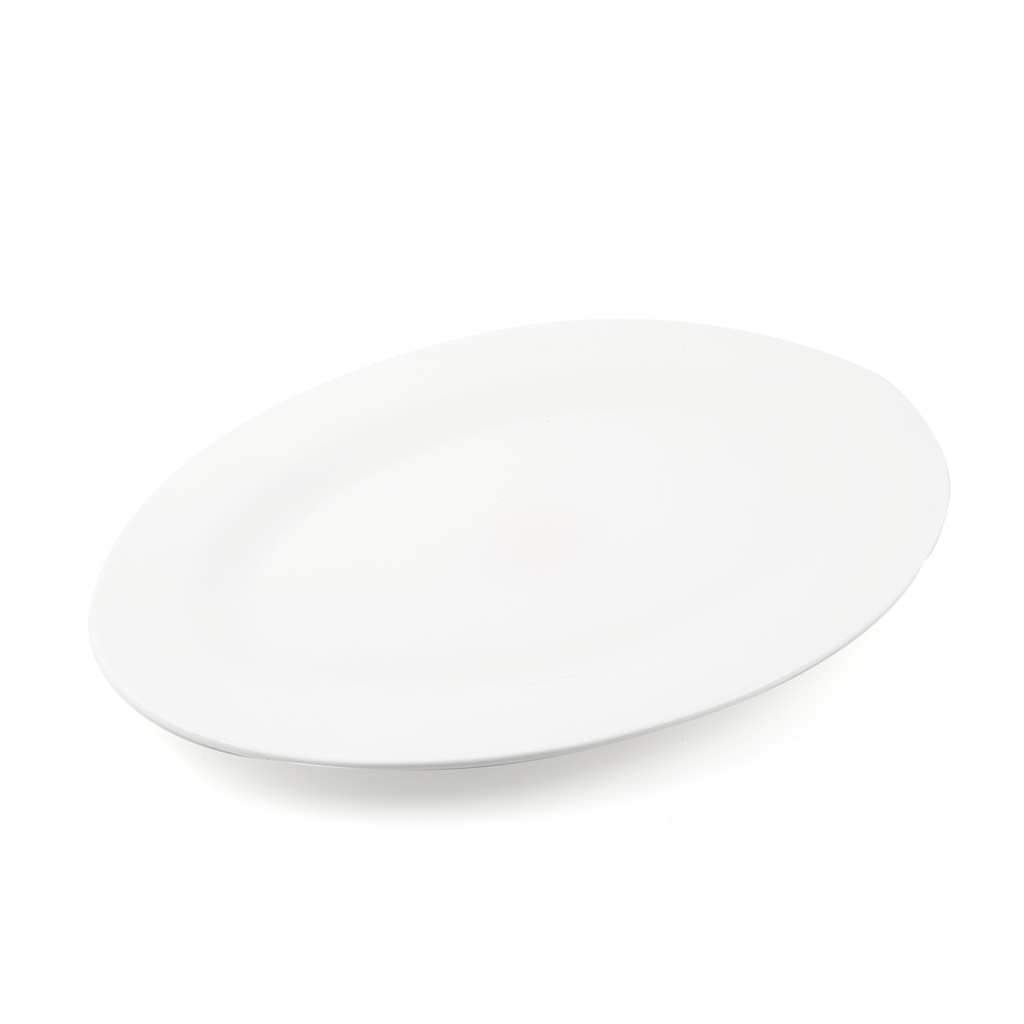 Porceletta Ivory Porcelain 3 Piece Oval Plates Set 30 cm / 12"