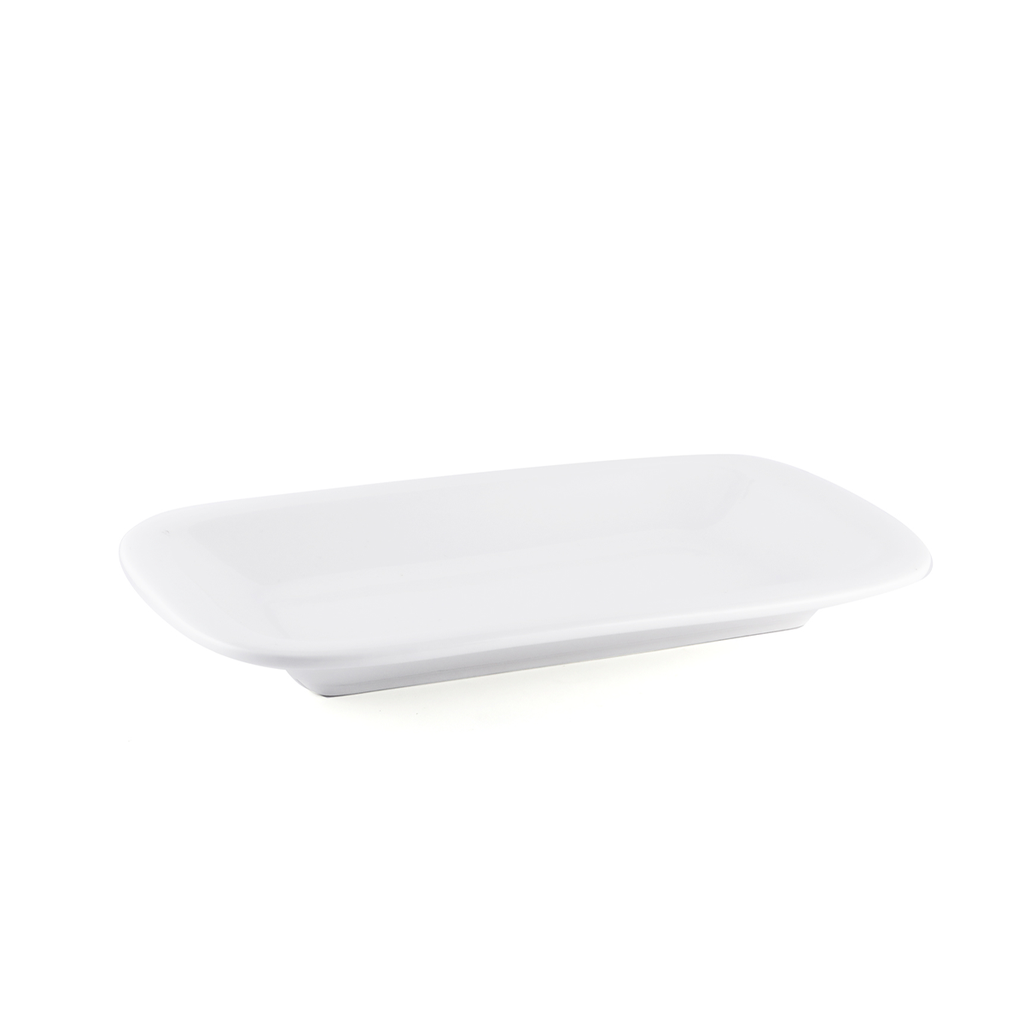 Porceletta Ivory Porcelain Rectangular Plate 30 cm / 12"