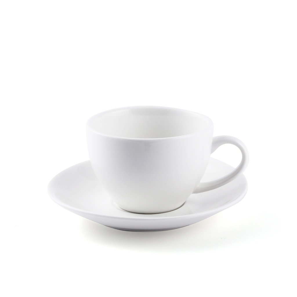 Porceletta Ivory Porcelain Cappuccino Cup & Saucer 230 ml
