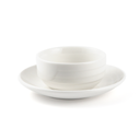 Porceletta Ivory Porcelain Soup Cup & Saucer Castillo Design 4"