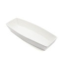 Porceletta Ivory Porcelain Rectangular Deep Bowl Meena Design 30 cm