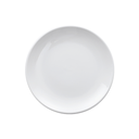 Porceletta Ivory Porcelain Rimmed Thick Plate 7"