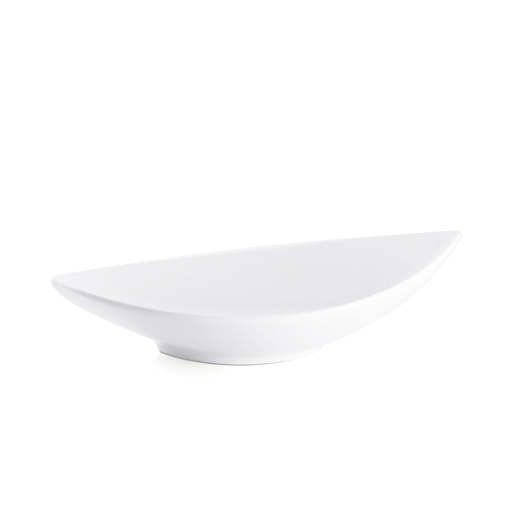 Porceletta Ivory Porcelain Boat Bowl 16 cm