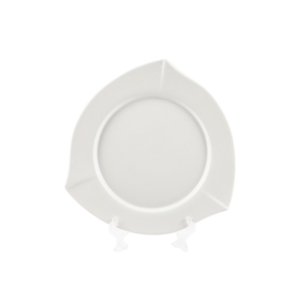 طبق بورسليتا  من البورسلين على شكل مثلث 26.5 سم / 11 قدمًا