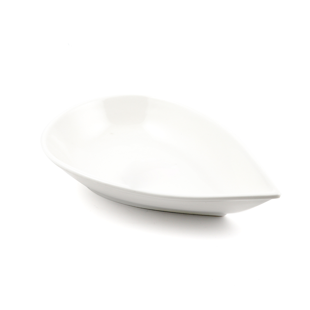 Porceletta Ivory Porcelain Drop Soup Plate 12"