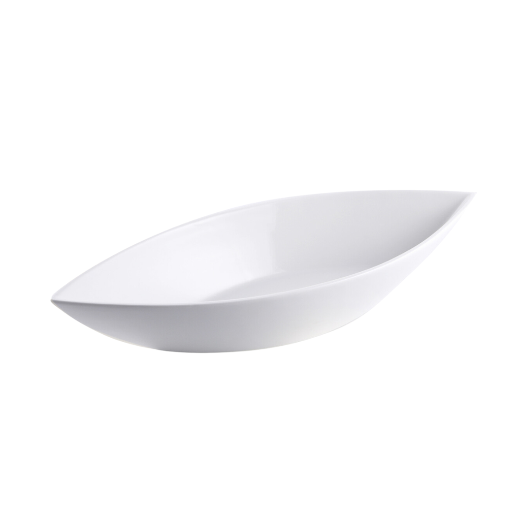 Porceletta Ivory Porcelain Leaf Bowl 45 cm