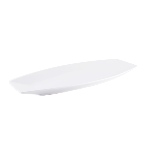 [08-243-U12] Porceletta Ivory Porcelain Boat Plate 16"
