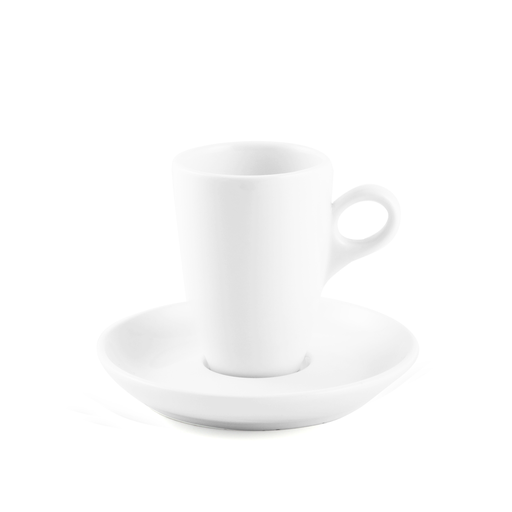 [08-252] Porceletta Ivory Porcelain Stylish Coffee & Tea Cup & Saucer 100 ml