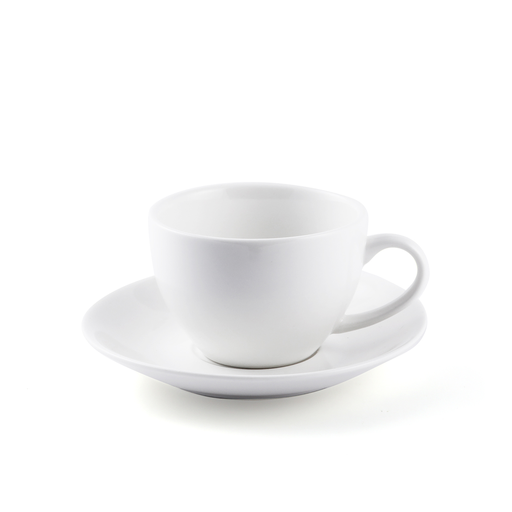 [08-253] Porceletta Ivory Porcelain Cappuccino Cup & Saucer 230 ml